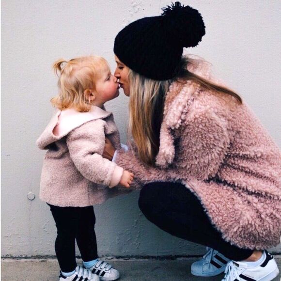 NWOT Kendall and Kylie Teddy Faux Fur Reversible Coat-Mauve-Size XL - Picture 3 of 15